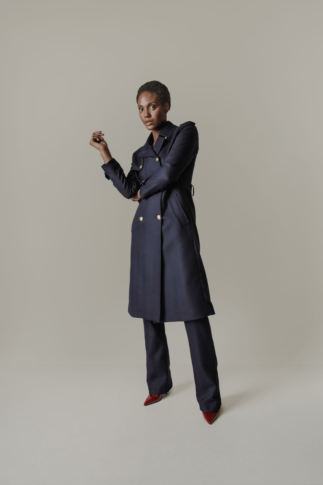 Amelia trench coat - Navy