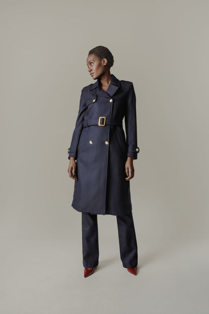 Amelia trench coat - Navy