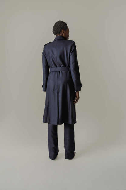 Amelia trench coat - Navy